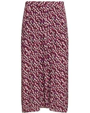 Isabel Marant Eolia Print Skirt - Purple