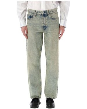sunflower Buttoned Straight-Leg Jeans - Grey