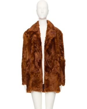 Valentino Shearling Coat - Brown