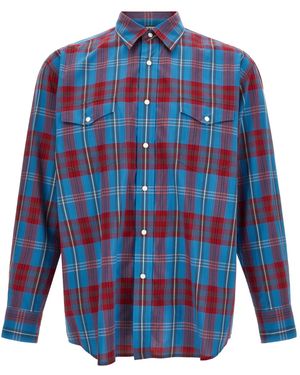 AURALEE Long-Sleeved Shirt - Blue