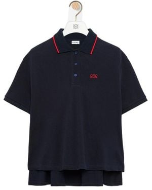 Loewe Short-Sleeved Polo Shirt - Blue