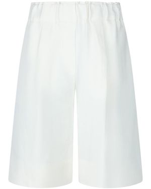 Antonelli Elastic-Waist Bermuda Shorts - White
