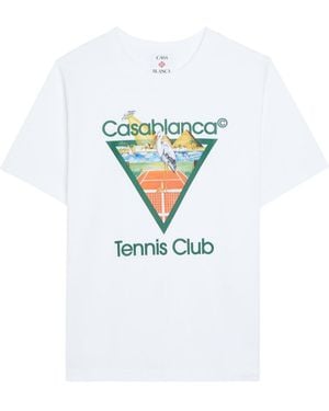 CASABLANCA Casa Tennis Club Graphic T-Shirt - White