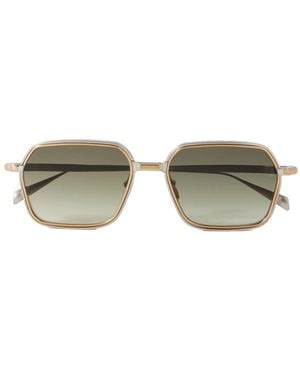 Jacques Marie Mage Admiral Square-Frame- And-Tone Titanium Sunglasses - Multicolour
