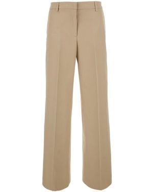 Pt Pantaloni Casual Trousers With Belt Loops - Natural