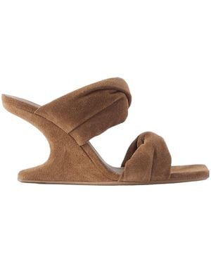 Rick Owens Cantilever Mules - Brown