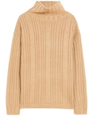 Max Mara Vitalba Turtleneck Jumper - Natural