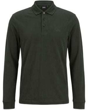 BOSS Delaware Slim-Fit Twill Trousers - Green