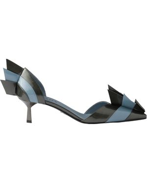 Prada Panelled Slip-On Court Shoes - Multicolour