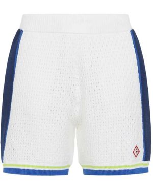 CASABLANCA Knitted Mesh Shorts - Blue