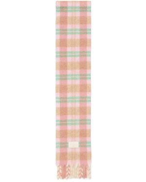 Acne Studios Fringed Alpaca-Wool Scarf - White