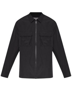 Versace Jeans Couture Couture Logo Embossed Shirt Jacket - Blue