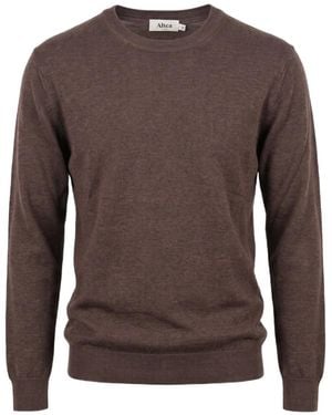 Altea Long Sleeve Crew-Neck Sweater - Brown