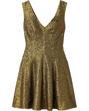 Norma Kamali Grace Sequined Mini Dress - Green