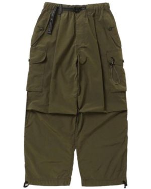 and wander Cargo Loose Trousers - Green