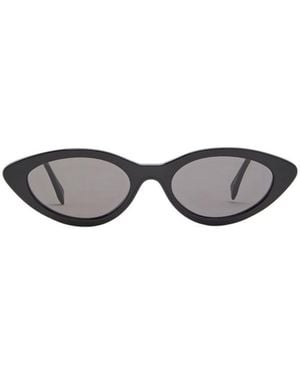 Fendi Metal-Rimmed Sunglasses - White