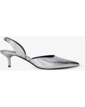 STAUD Sebastian Slingback Pumps - White