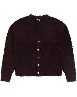 Stussy Textured Cardigan - Blue