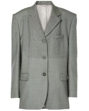 Magda Butrym Oversized Wool Blazer - Grey