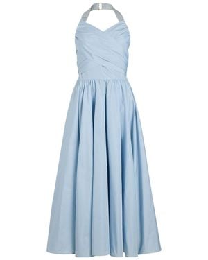 Patou Halterneck Maxi Dress - Blue