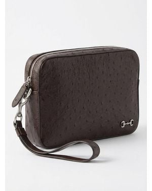 Gucci Small Pouch With Horsebit - Brown
