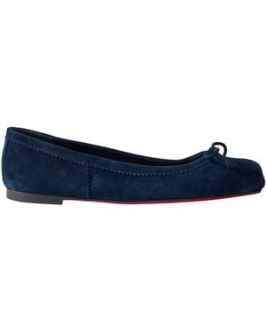 Christian Louboutin Square Toe Ballet Flats - Blue