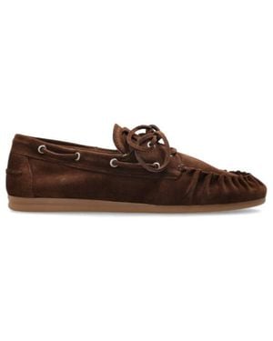 Alohas Rowan Lace-Up Loafers - Brown