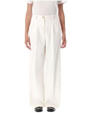 A.P.C. Tressie Pleated Pants - White