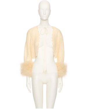 Valentino Satin Bolero - White