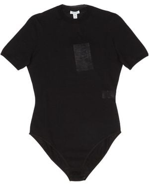 Alaïa Short-Sleeved Bodysuit - Black