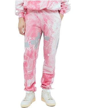 PRAYING Garbage Graphic Track Trousers - Pink