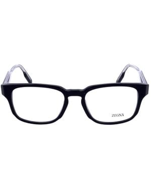 ZEGNA Rectangle Frame Glasses - White