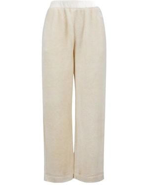 Moncler Elasticated-Waist Logo Patch Track Trousers - Natural