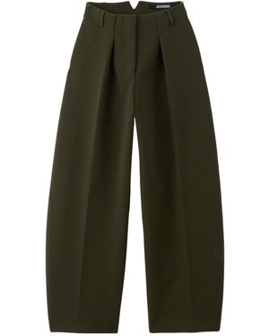 Jacquemus The Ovalo High Waist Pants - Green