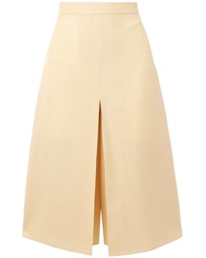 Valentino Wide-Leg Skirt - Natural