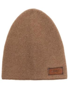DSquared² Logo Patch Beanie - Brown