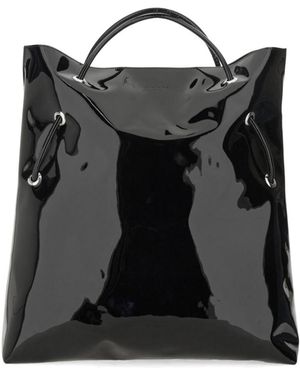 MSGM Shiny Top Handle Bag - Black