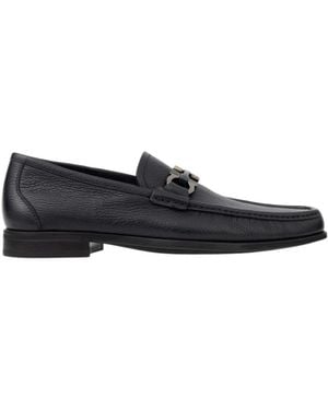 Ferragamo Gancini Ornament Loafer - Black