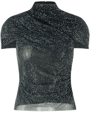 Self-Portrait Polyester Blend Top - Green