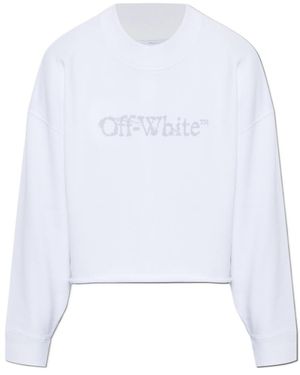 Off-White c/o Virgil Abloh Cropped Sweatshirt - White