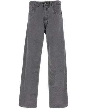 MM6 by Maison Margiela Logo-Patch Denim Jeans - Grey