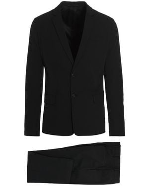 Prada V-Neck Long-Sleeved Suit Coat Pantsuit - Black