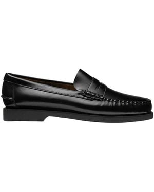 Sebago Dan Po Lt Leather Loafers - Black