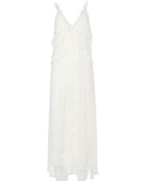 Blumarine Lace Slip Dress - White
