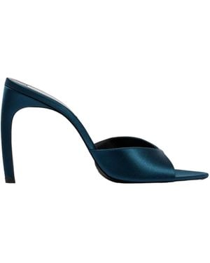 Victoria Beckham Harlow 100 Satin Sandals - Blue