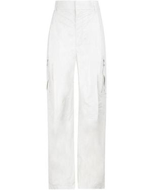 Bottega Veneta Lightweight Cargo Trousers - White