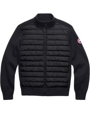 Canada Goose Hybridge Padded Panel Knit Jacket - Blue