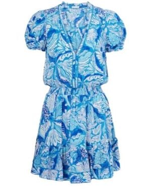 Poupette Bibi Floral Minidress - Blue