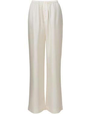 Rohe Silk Wide-Leg Pants - White