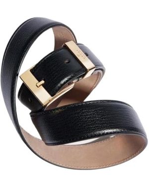 Gucci Belt With Squared Buckle - Blue